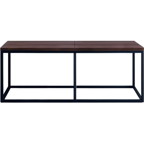 Banco de comedor industrial, 120 cm, 2 plazas