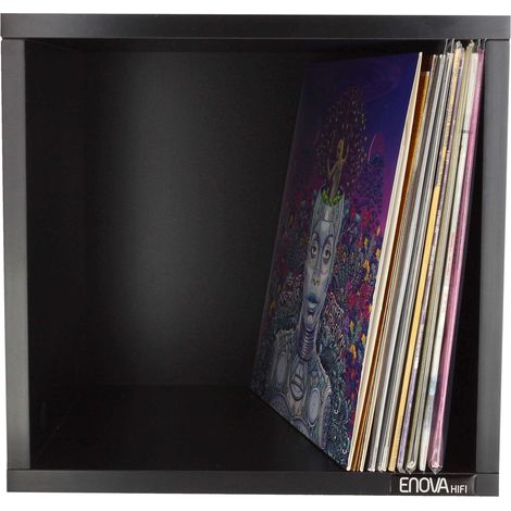 MEUBLE NOIR POUR 120 VINYLES ENOVA HIFI (1/5)