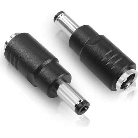 Adaptateur fiche creuse DC 5,5 mm x 2,5 mm mâle vers 6,5 mm x 3,0 mm femelle pour station d'alimentation solaire, ordinateur portable, caméras de sécurité CCTV, systèmes de surveillance, (1/5)