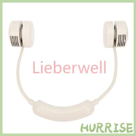 Garosa ventilateur tour de cou Ventilateur suspendu au cou, 3 vitesses, conception ergonomique electromenager ventilateur Beige (1/5)