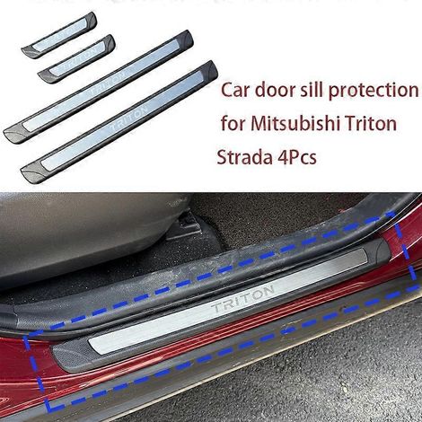 Protection de seuil de porte latérale pour Mitsubishi Trition L200, accessoires, garniture de pédales, 4 pièces ( ) (1/5)