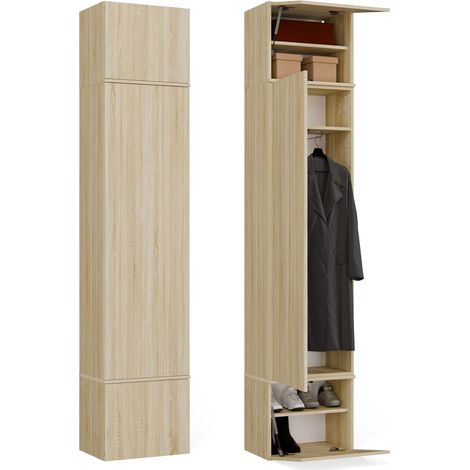 HAGA 1SZ - 1x Armoire - étagères - 50x35x238 cm - CHÊNE SONOMA (1/5)