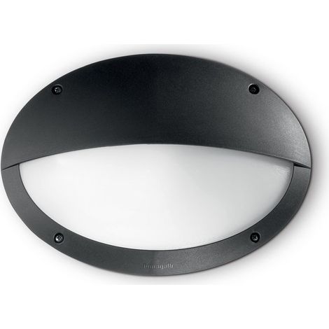 Applique Moderna Medea-2 Materie Plastiche Nero 1 Luce E27 (1/3)