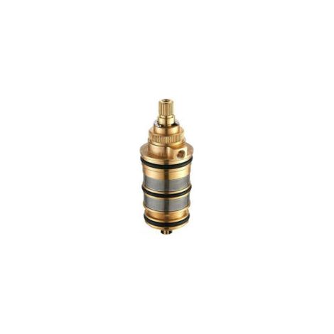 Cartouche thermostatique en laiton pour mitigeur de douche – Plage de température 20 à 50 °C – Installation par emboîtement – Compatible avec douches barre