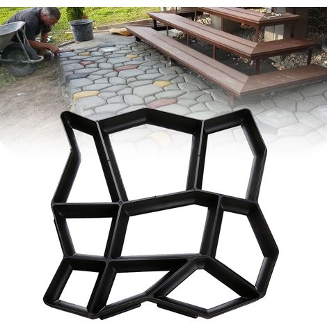 TolleTour 1 unidad Molde de hormigón de plástico: ideal para senderos de jardín, terrazas y patios, resistente a la corrosión y reutilizable