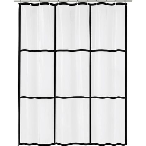 Kleine Wolke Duschvorhang Brooklyn clear 180 x 200 cm