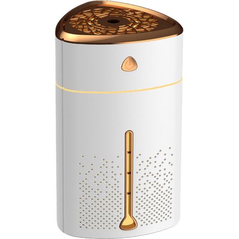 Diffuseur humidificateur à brume de 1000mL, avec veilleuse colorée, silencieux et frais, alimenté par USB, pour bureau, maison, voyage, voiture, bureau, chambre à coucher (1/5)