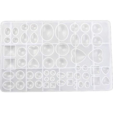 Harzgussformen in verschiedenen Formen, geometrische Formen, Silikonformen für DIY-Projekte, Sortiment
