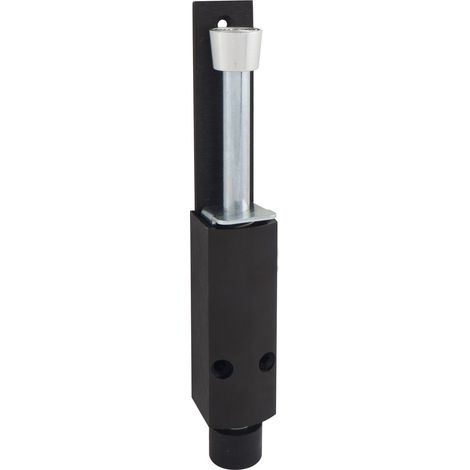 Türfeststeller 1222 Hub 60 mm, 35 x 225 mm, Aluminium dunkelbraun eloxiert (1/3)