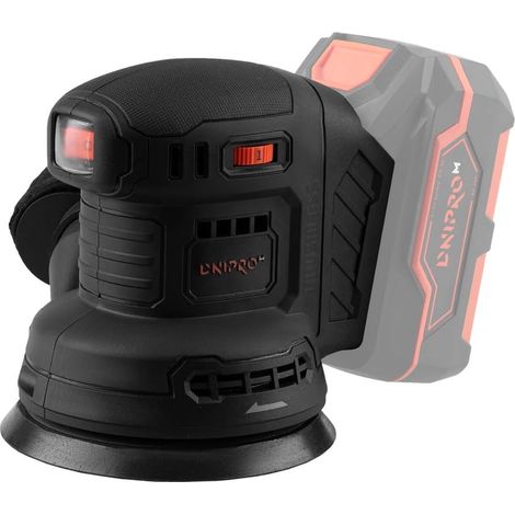 Dnipro-M Lijadora Orbital 20V, 125mm, 6 Velocidades 6000-12000 RPM. Sin batería ni cargador. DSO-200BC Ultra