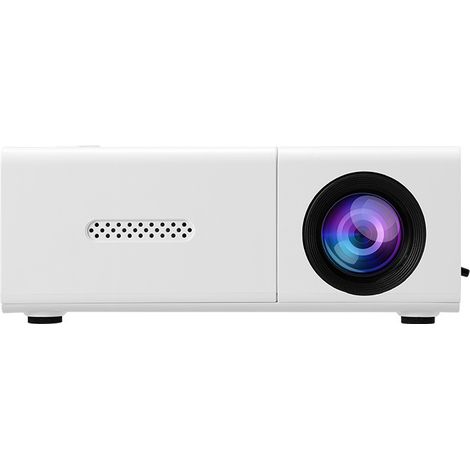 Mini projecteur portable 1080P Full HD – Alimentation 5V/2A – Résolution 1920x1080 – Compatible HDMI/USB – Pour projection jusqu'à 2m