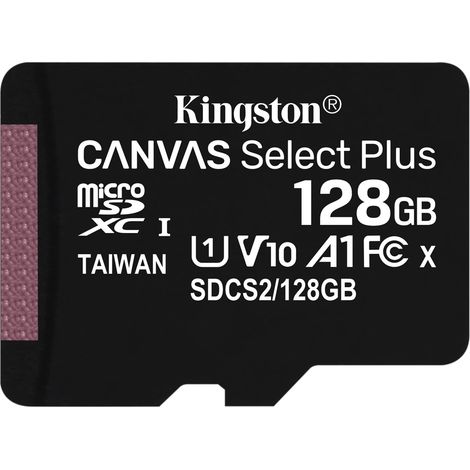 Kingston Technology Canvas Select Plus Speicherkarte 128 GB MicroSDXC Klasse 10 UHS-I (1/5)