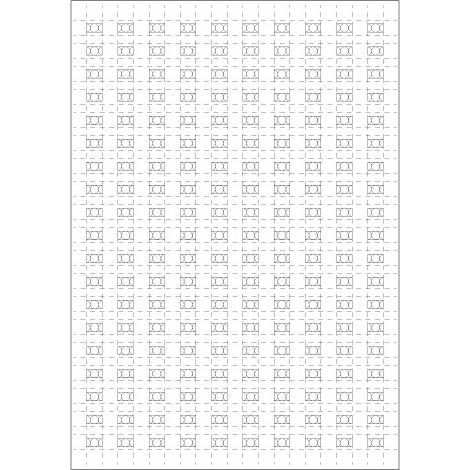 Planche A4 de 190 pictos en 10 x 10 mm Local poubelles pour plan d'évacuation