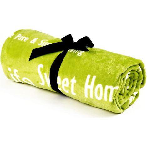 Kuscheldecke Tagesdecke Wohndecke 170x130 cm Flanell Decke Sofadecke Kinderdecke Kiwi (1/5)