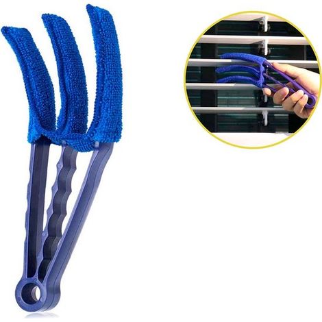 Nettoyant pour stores vénitiens - Brosse à lamelles - Dépoussiérage efficace - Pelle à poussière pour stores - 1 pièce (1/5)