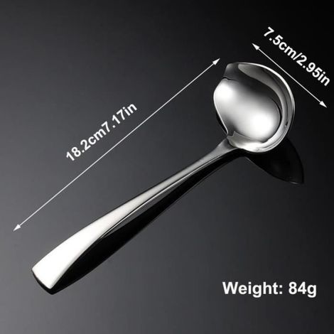 Cuillère à sauce - Acier inoxydable 304 - Antirouille - Résistant à la corrosion - Compatible lave-vaisselle (1/4)