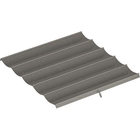 Toile de protection solaire rétractable 3x3 m pour pergola tonnelle - tissu uniquement 250x255 cm gris clair, résistant aux UV et imperméable. (1/5)
