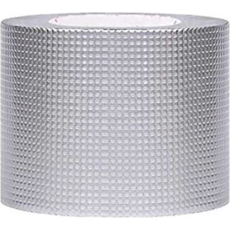 Klebeband – Extrem haftendes und strapazierfähiges, wasserdichtes Klebeband – Wirksamer Leckstopp – Abmessungen: 5 cm x 10 m – Silberfarben – Selbstklebend