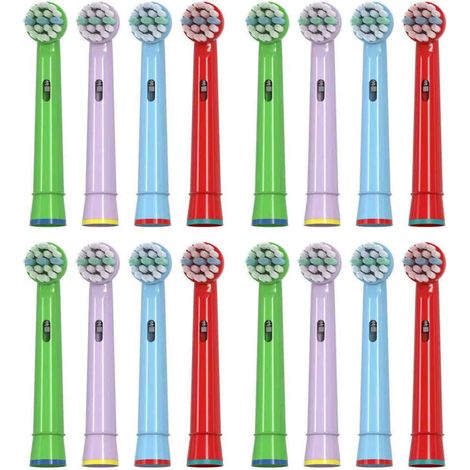 16 Têtes de Brosse à Dents pour Enfants - Compatibles avec Brosse à Dents Électriques (1/5)