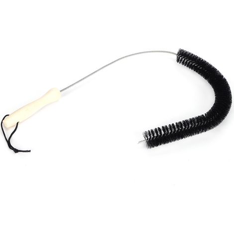 Brosse de nettoyage flexible et pliable pour sèche-linge, lave-linge, réfrigérateur, outil de débouchage de tuyaux, noir (1/5)