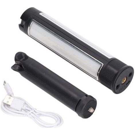 Dreiseitige, faltbare LED-Arbeitsleuchte mit Stativ und USB-Ladeanschluss, ideal für Outdoor-Fotografie und Camping (1/4)