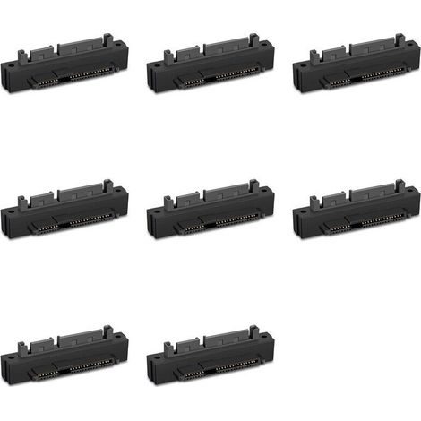 Pièces SFF-8482 SAS Femelle Vers Male 15 Broches Tête Courbée Adaptateur D'Angle de 90 Degrés Convertisseur pour Cable de Carte Mère (1/5)