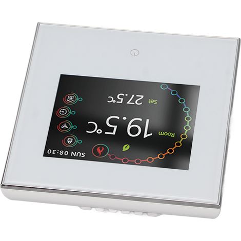 Thermostat intelligent à écran tactile LCD, contrôle précis de la température, sans fil Wi-Fi, 95-240 V (1/5)