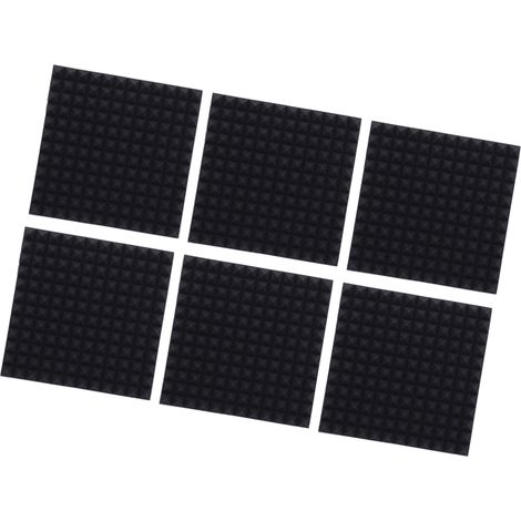 Lot de 10 plaques acoustiques anti-bruit en mousse polyuréthane haute densité 30x30x3 cm pour studio d'enregistrement et bureau (1/5)