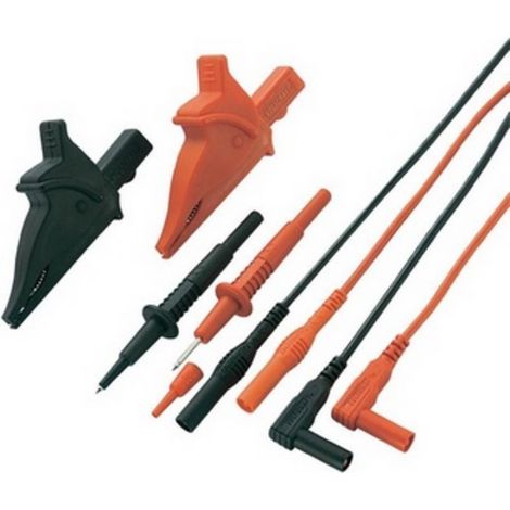 VOLTCRAFT MS-5 KIT puntali di sicurezza Spina a banana 4 mm Sonda 1.20 m Nero, Rosso 1 KIT (1/3)