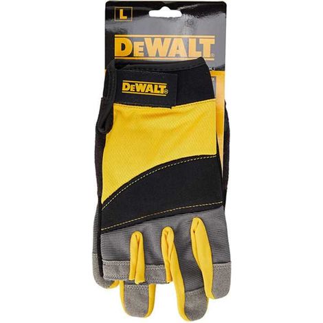 Dewalt – Gants de manutention 3 doigts taille 9 – Composition 75% polyester, 25% polyuréthane – Jointures néoprène pour confort – Protection EPI