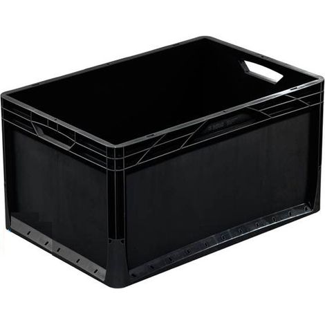 Contenedor de almacenamiento 600x400x320 Negro
