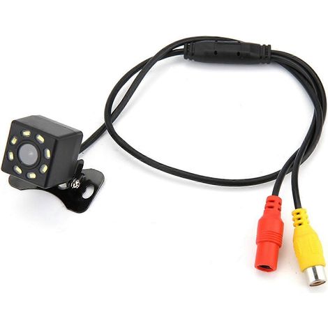 Caméra de recul grand angle 170° avec 8 LED, vision nocturne et fonction de vision arrière, étanche pour marche arrière et stationnement. (1/4)