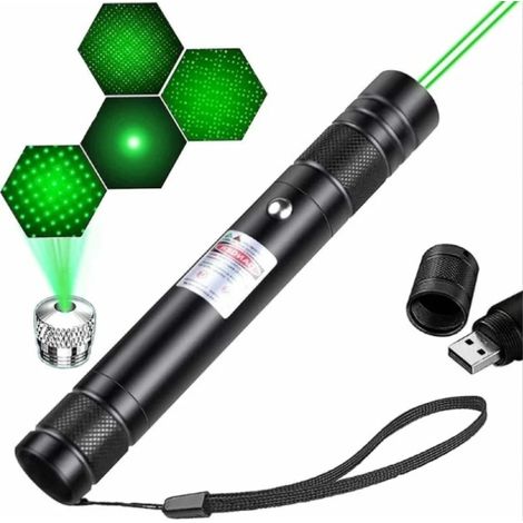 Lampe De Poche - Rechargeable - 2000 Lm - Faisceau Réglable - Vert Astronomique - Pour Randonnée Camping Extérieur - 1 Pièce (1/5)
