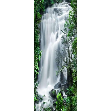 Selbstklebende Türfolie – PVC – Wiederablösbar – Klebefolie für Türen – Für Wohnzimmer, Schlafzimmer und Büro – 200 x 77 cm (1/5)