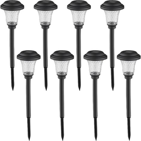 Lampe Solaire Exterieur Jardin 8 Pièces, avec Lumière Chaude Induction intelligente (1/4)