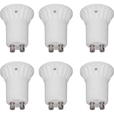 Lot de 6 ampoules LED MR11 en céramique, 4 W, 360 lm, sans UV, angle de diffusion de 120°, culot GU10, éclairage domestique, 220 V CA, lumière blanche 6000 K (1/5)