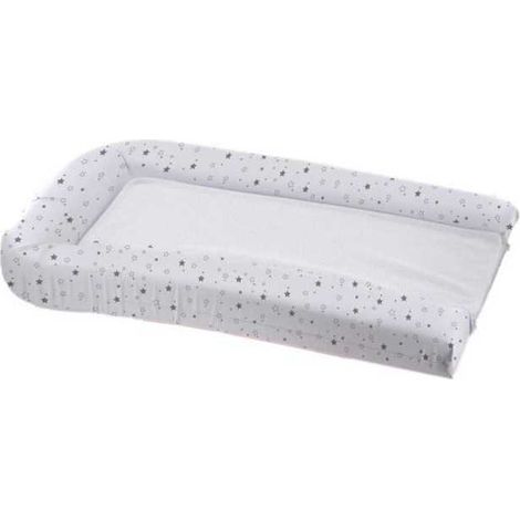 DOMIVA Matelas langer PVC + 2 Eponges amovibles - Blanc imprime etoiles