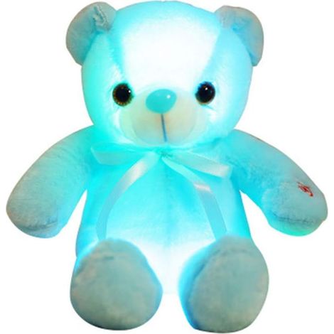 Veilleuse nuit pour enfant : ourson panda en peluche lumineux coloré, doux et réconfortant, jouet illuminé pour bébé et jeune enfant (1/5)