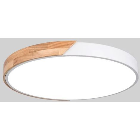 Weiße LED-Deckenleuchte – Geeignet für Schlafzimmer, Wohnzimmer, Hotels, Büros usw. – Weißes Licht, 1 Stück (1/5)