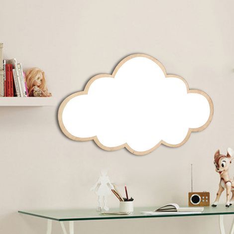 Nordischer Acryl-Spiegel-Wandaufkleber mit dekorativem Wolkenmotiv, Wandtattoo fürs Kinderzimmer, Wohnzimmerdeko, modernes Design, selbstklebend (1/5)