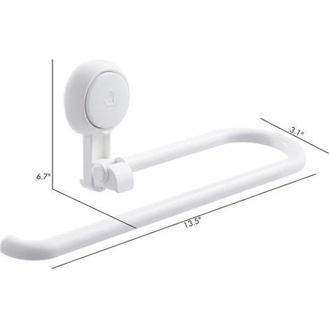 Küchenrollenhalter mit Saugnapf, selbstklebend, zur Wandmontage, kein Bohren erforderlich, abnehmbarer Küchenrollenhalter (1/3)