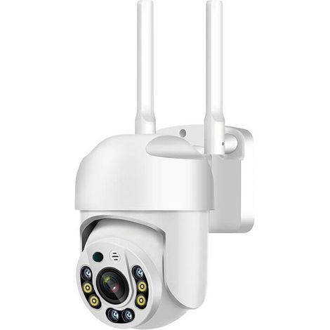 Caméra de surveillance interieur / exterieur Caméras de sécurité sans fil QX65 pour l'extérieur, caméras extérieures Wi-Fi 5G 5 GHz pour la sécurité de la maison, caméras de sécurité 355° avec alarme