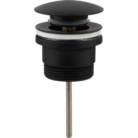 Kibath Válvula clic clac LAVABO BIDET acabado NEGRO mate fabricado en latón