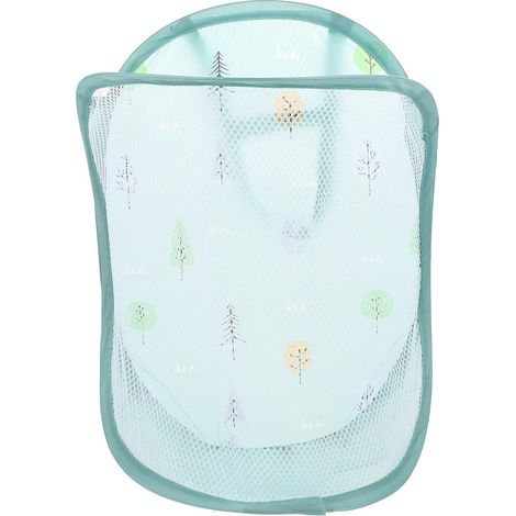 à linge pliable en nylon écologique avec filet élastique et (1/5)