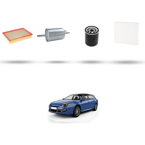 Kit tagliando 4 filtri compatibile con Renault Laguna III 3.5 24V 175Kw dal 2008 (1/5)