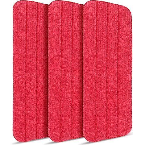 Tête De Balai Microfibre - 45 x 14 cm - Pour Balais À Pulvérisation Et Nettoyage Humide Ou Sec - Compatible Avec Balais De 35 À 40 cm - Lot De 3 (1/5)