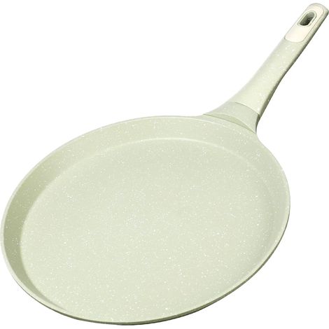 Poêle à Crêpes Antiadhésive 28 cm - Revêtement Granite Écologique sans - Compatible Induction Tous Feux - Crêpière Légère pour Dosa, Roti (1/5)