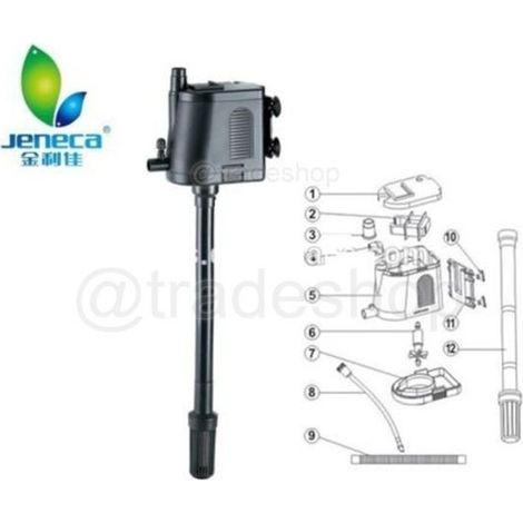 Filtre Interne Pompe Submersible Pour Aquarium 15w 900 L/h Ipf-1990 Jeneca