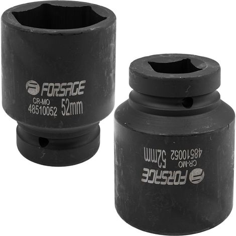 Vaso de impacto de 1" y 52 mm, 6 puntas (1/3)