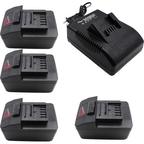 (pack de 5) 4X Batterie pour Snap On CTB8185 18V 4000 mAh pour Snap On Batterie CTB7185 CTB8187 pour Snap On CT7850 CDR7850H CTL7850 CTB7185 CTB8185 CTB8187 + Chargeur CTC720 (1/5)